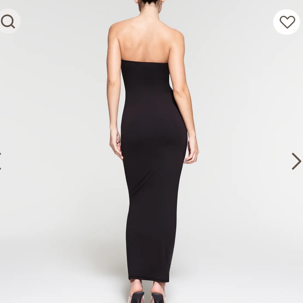 NWOT Skims Fits Everybody Tube Dress new black strapless - Picture 2 of 8
